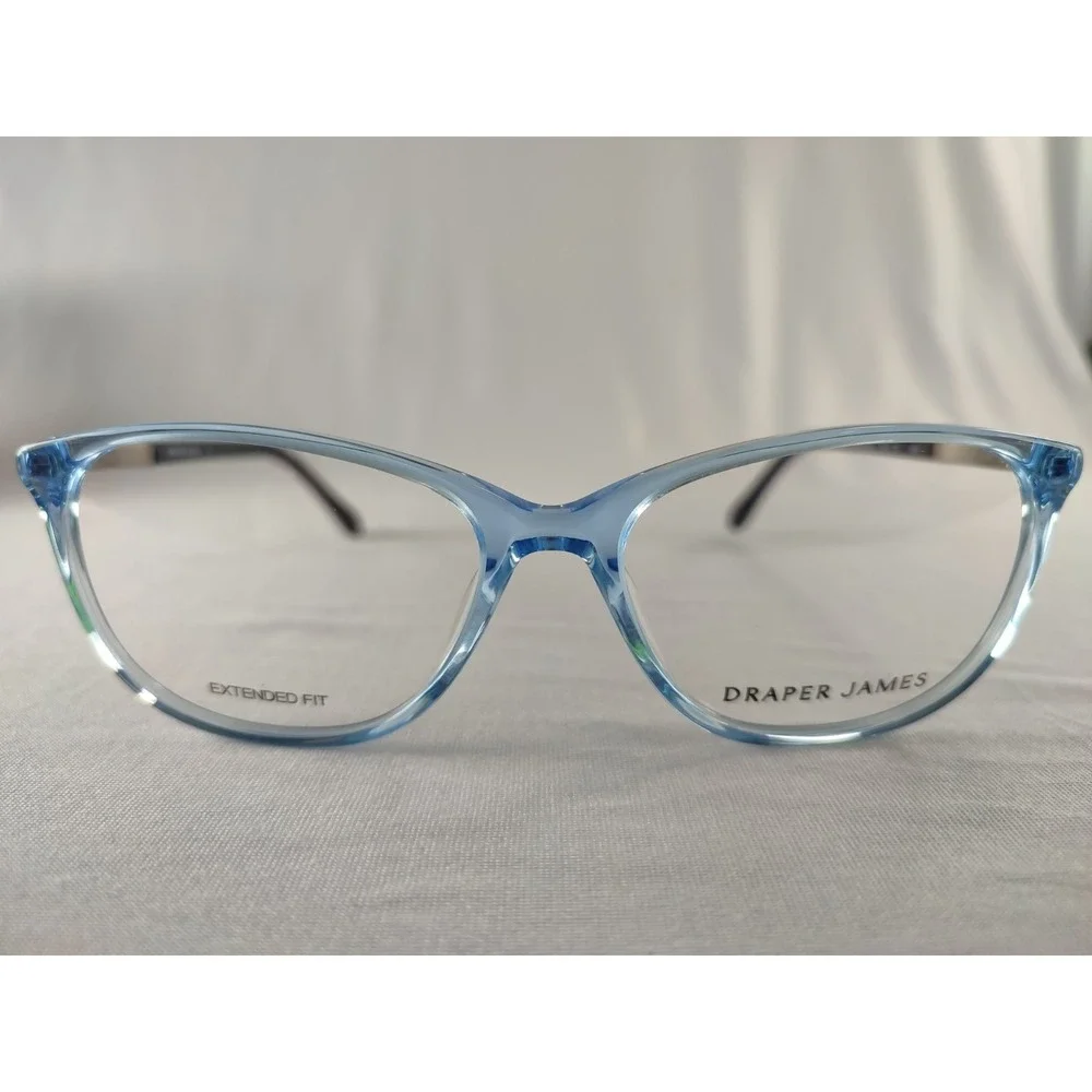 Draper James‎ DJ5027 416 Blue Crystal Cat Eye Eyeglass Frames 56-16-140 NWT